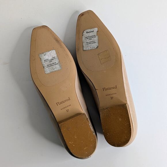 Flattered Cream Flats with Bow Detail - Picture 10 of 15